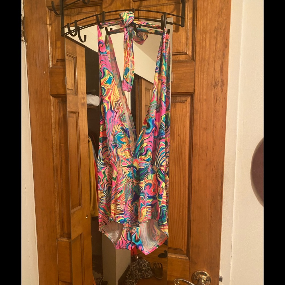 Neon FlUX UV romper size S/M (stretchy)